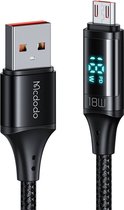 Kabel Mcdodo CA-1070 USB naar Micro USB, 3A, 1,2m (zwart)
