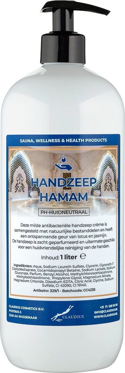 Goedkoopste Handzeep Hamam 1 liter - met gratis pomp