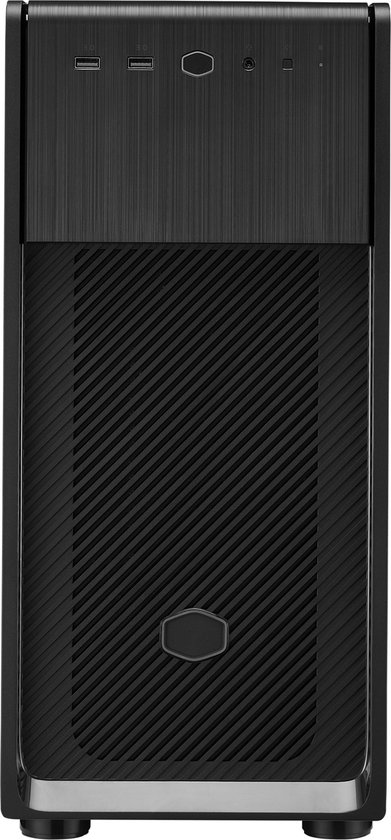Cooler Master Elite 500, Midi Tower, PC, Zwart, ATX, micro ATX, Mini-ATX, Kunststof, Staal, Gehard glas, 16,3 cm