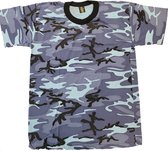 Fostex T-Shirt Sky Blue Camouflage Maat XL