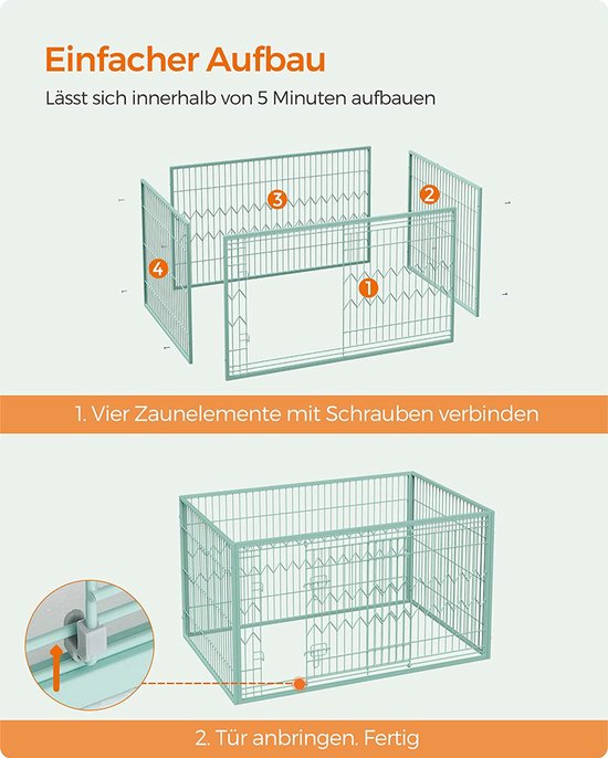 Signature Home XL enclos pour chien - cage pour chien - Hutte pour chiens  -... | bol