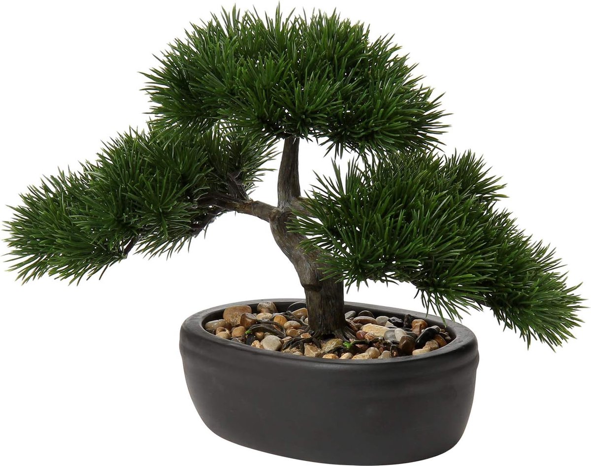 Kunstbonsai Plant... Bonsai Ceder Kunstmatige Plant | Kunstboom Pine bol Plastic Podocarpus