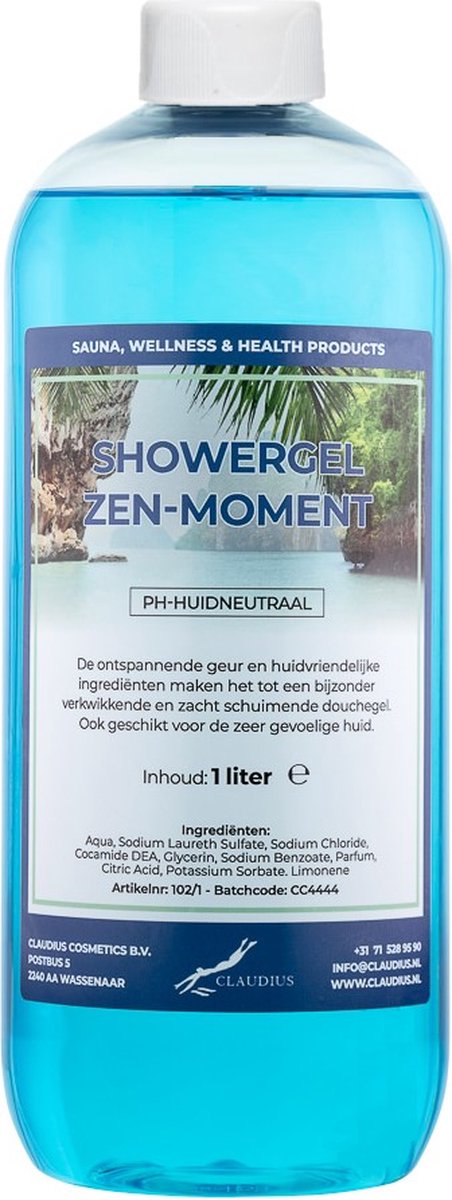 Goedkoopste Claudius Douchegel Zen Moment 1 liter - Showergel