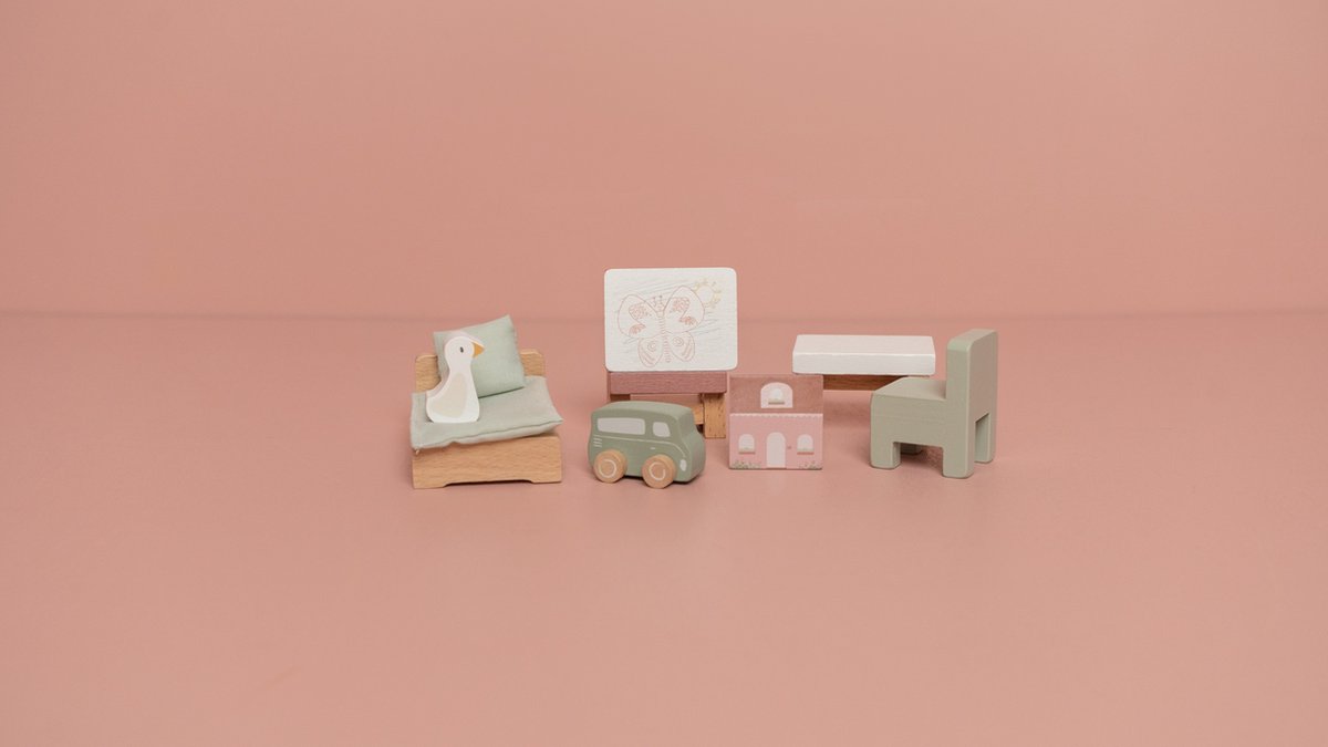 Little Dutch - Aanvulset Poppenhuis - Kinderkamer FSC — afbeelding 2