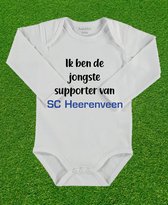 Mooi baby rompertje met uw club sc Heerenveen