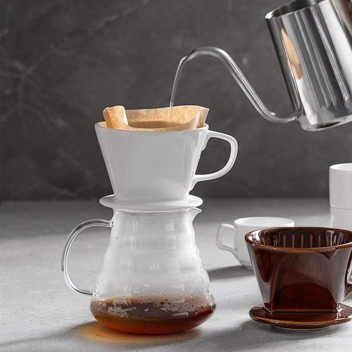 Koffiefilter, herbruikbaar, roestvrij staal, permanent handfilter, koffiefilter voor het maken