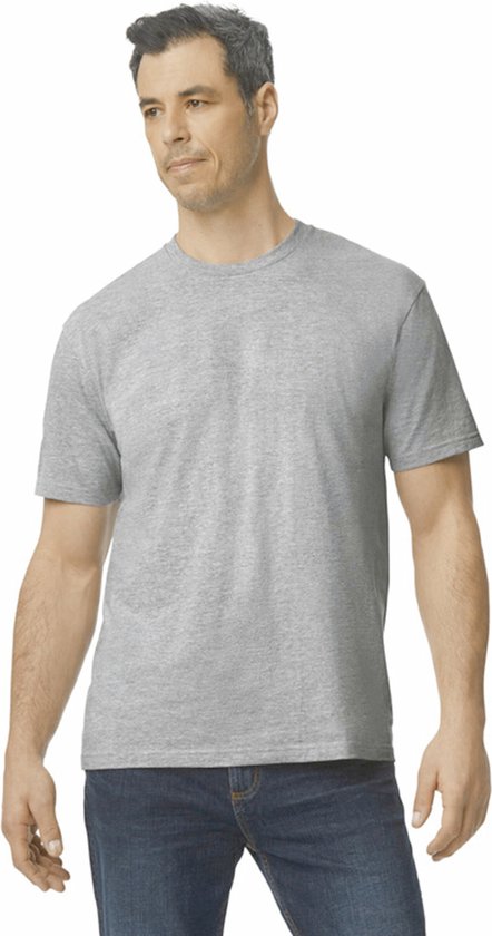 Heren-T-shirt Softstyle™ Midweight met korte mouwen Sport Grey - 3XL