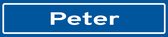 Fotofabriek Straatnaambord Peter | Straatnaambord met naam | Cadeau Peter