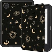 Hoesje geschikt voor Kobo Clara 2E E-reader - iMoshion Design Slim Soft Case Bookcase - Ook geschikt voor Tolino Shine 4 - Stars Sky