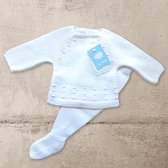 Mac Iusion Gebreid Baby Pakje 2-dlg | Wit | Newborn | maat 50