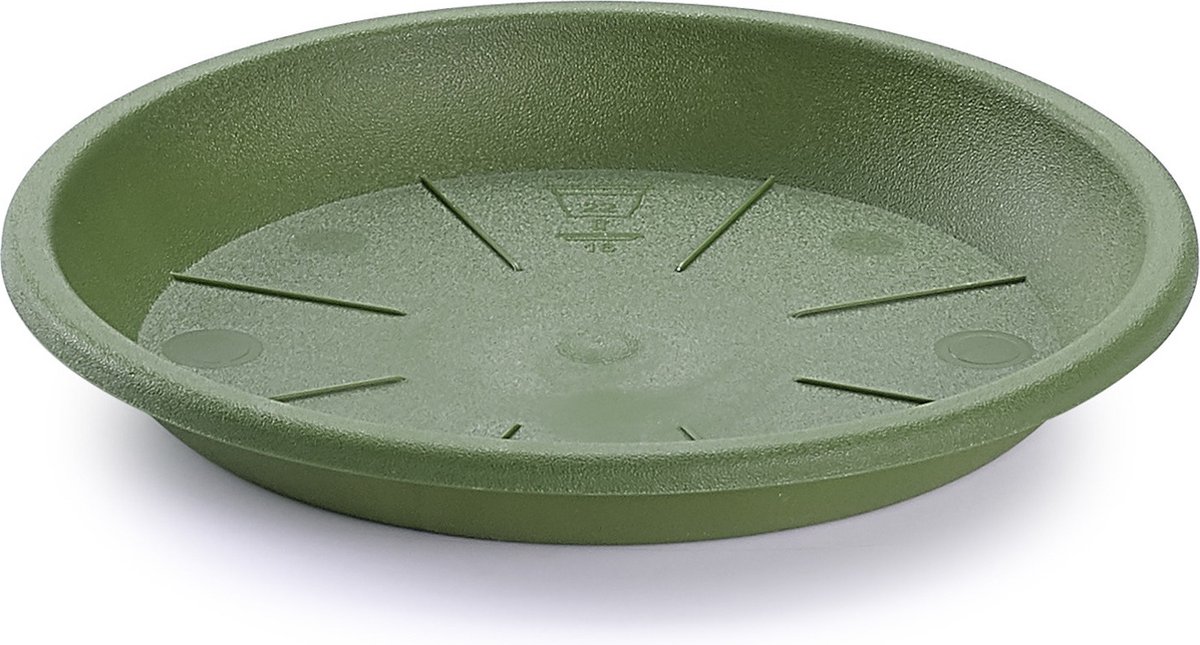 Opvangschaal/onderbord Plantenpot - groen - D24 cm - Kunststof - voor pot Dia 30/35 cm