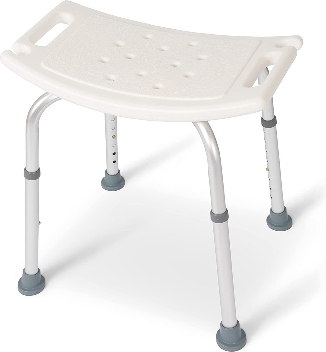 Shower Chair for Senior, Shower Stool / Douchestoel - Douchekruk / Douchezitje Anti-slip, Douche Stoel voor Bad voor OuderenGordijn