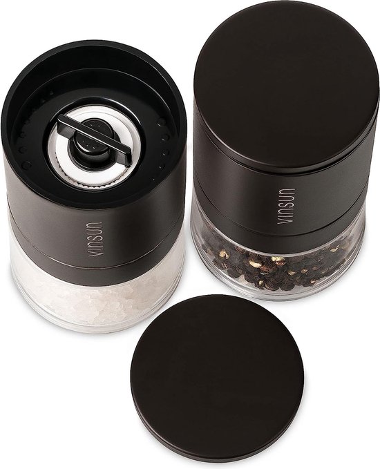 Salt & Pepper - Peper/zoutmolen 5xH29cm hout zwart Grind – vtwonen