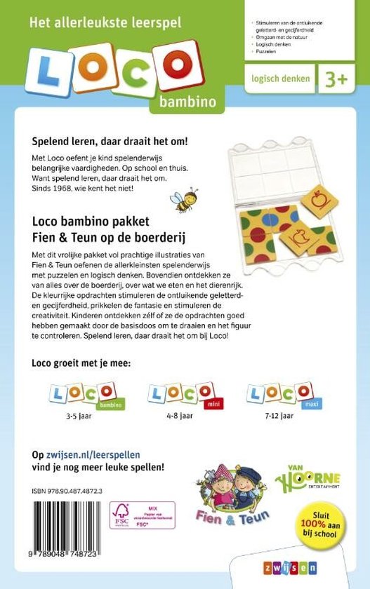 Loco bambino pakket Fien & Teun op de boerderij