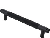 Lavuzo Handgreep Ribbel Zwart 160 mm | Boorafstand 128 mm | Per Stuk