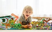 Gemeer Dinosaur Painting Toy, 75 Pieces Non-Toxic Children's Crafts, DIY Dinosaur Graffiti Toy, Terrain Fabric Painting Animal Set, 3D Unique Dinosaur, Dinosaur Painting Set for Children