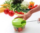 Chopper Manual - Ustensiles de cuisine - Coupe-légumes - Compact - Wit/ Vert