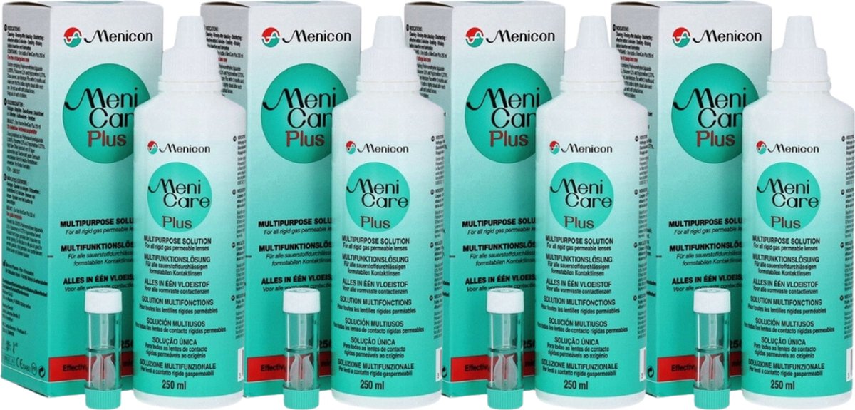 Goedkoopste Menicare PLUS - lenzenvloeistof | 4x 250ml