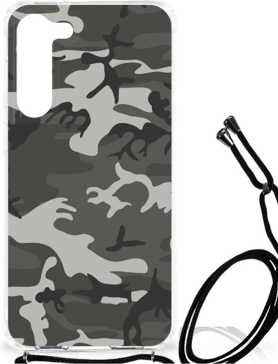 Samsung Galaxy S23 Plus Doorzichtige Silicone Hoesje Army Light