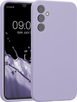kwmobile telefoonhoesje geschikt voor Samsung Galaxy A34 5G - TPU backcover met siliconen coating - Smartphone case in lavendel