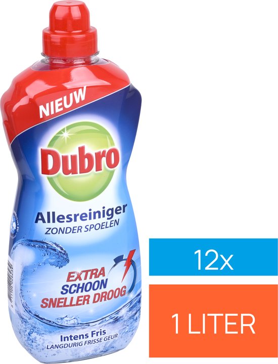 Dubro Allesreiniger Intens Fris 12 x 1L flessen | bol
