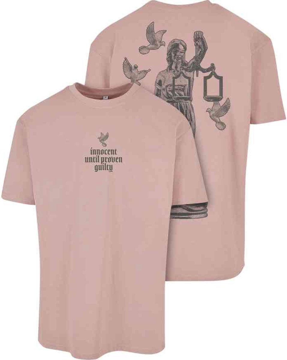 Mister Tee Justice Oversize Heren T-shirt S Roze