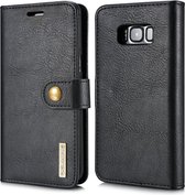 DG.MING Étui livre et coque arrière 2 en 1 - Étui Samsung Galaxy S8 - Zwart