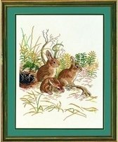 Eva Rosenstand borduurpakket 3 konijnen 12 972
