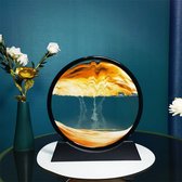 Soraro® | Art du sable en mouvement dans le verre | Orange | Maison ou bureau | Apaisant | Unique | Cadeau de fête des Mères