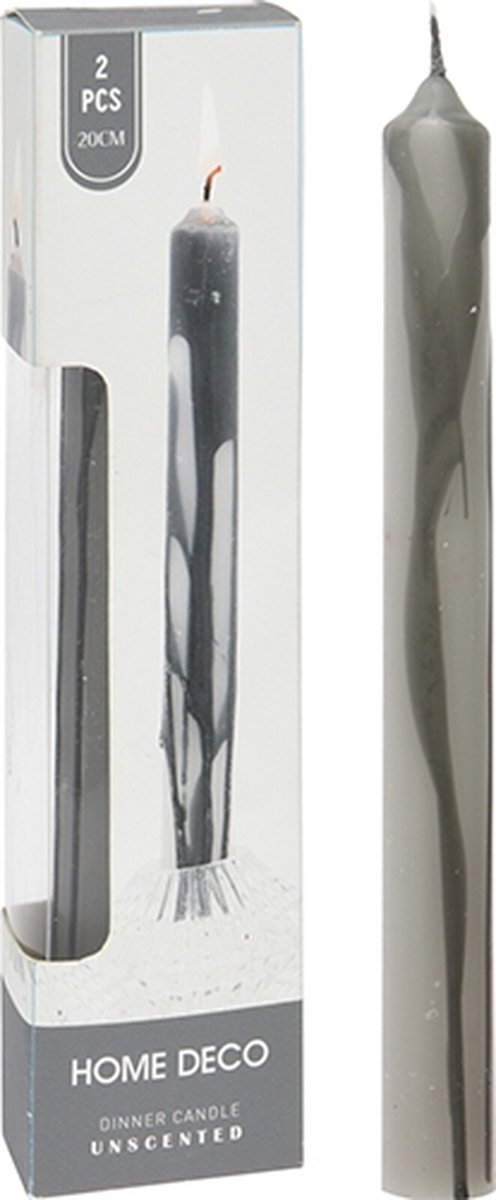 Dinerkaars grijs 2st. 20 cm Hortus