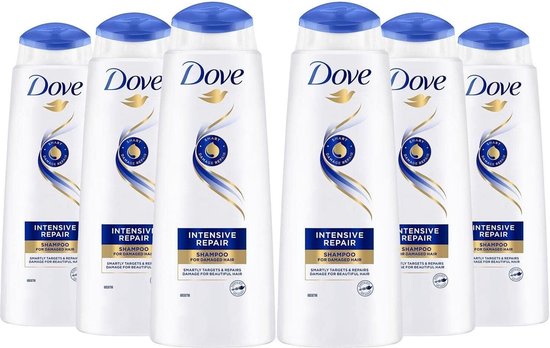 Dove Intense repair Shampoo - Voordeelverpakking - 6x 250 ml