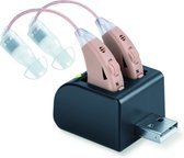 Beurer HA 55 Pair Hoortoestel - Gehoorapparaat - Gehoorversterker - RIC - 500-3200 Hz - Set van 2 - Incl. oplaadstation en oplaadbare batterijen - 3 Opzetstukken - 3 Jaar garantie