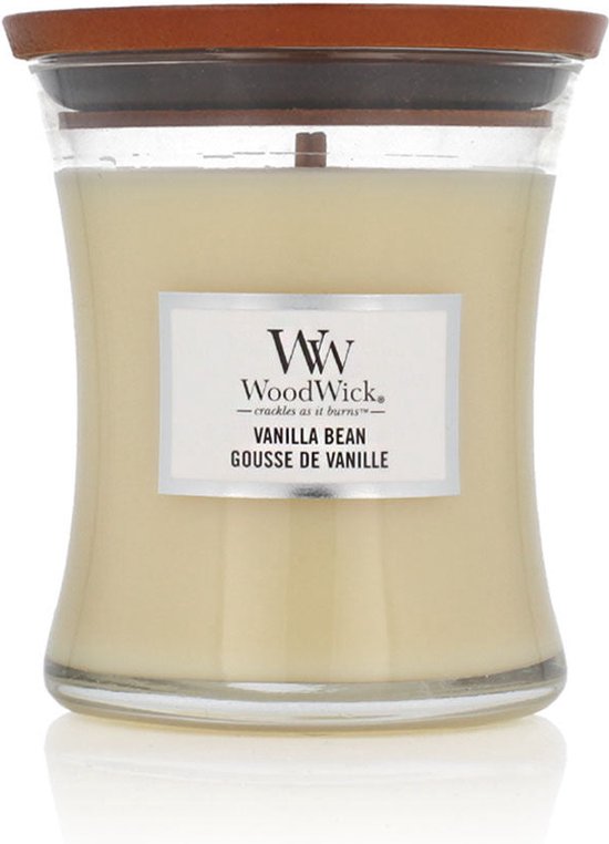 Bougie Parfumée Moyenne Sablier Woodwick - Gousse de Vanille
