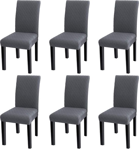 Universal Stretch stoelhoezen, 4-/6-delige set stoelhoezen voor eetkamerstoelen