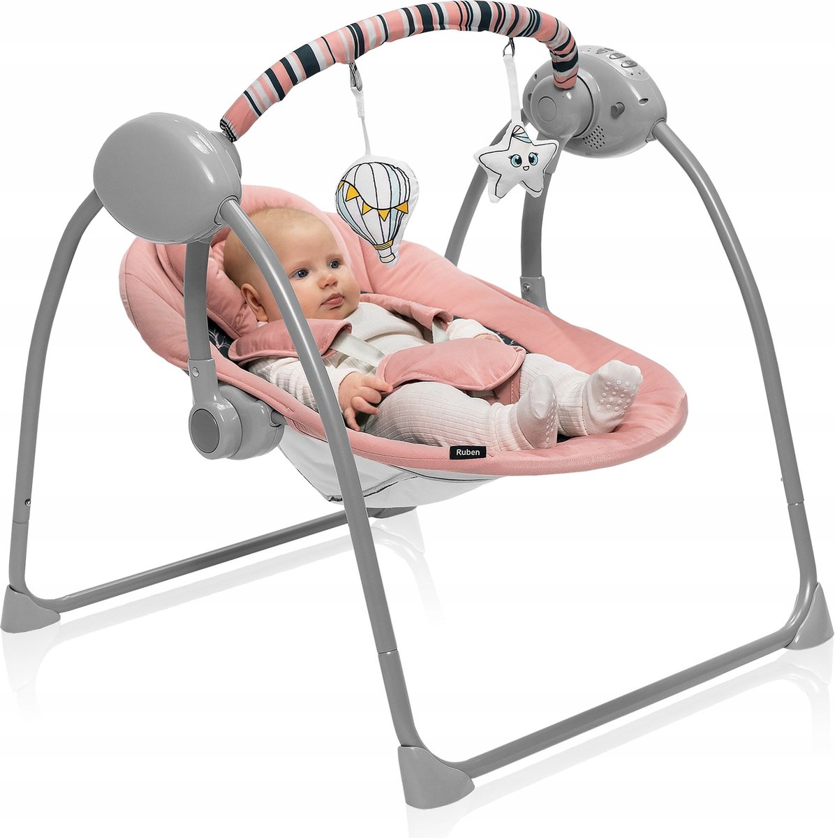 Goedkoopste Lionelo Ruben - Babyschommel - 12 melodien - Timer - tot 9kg