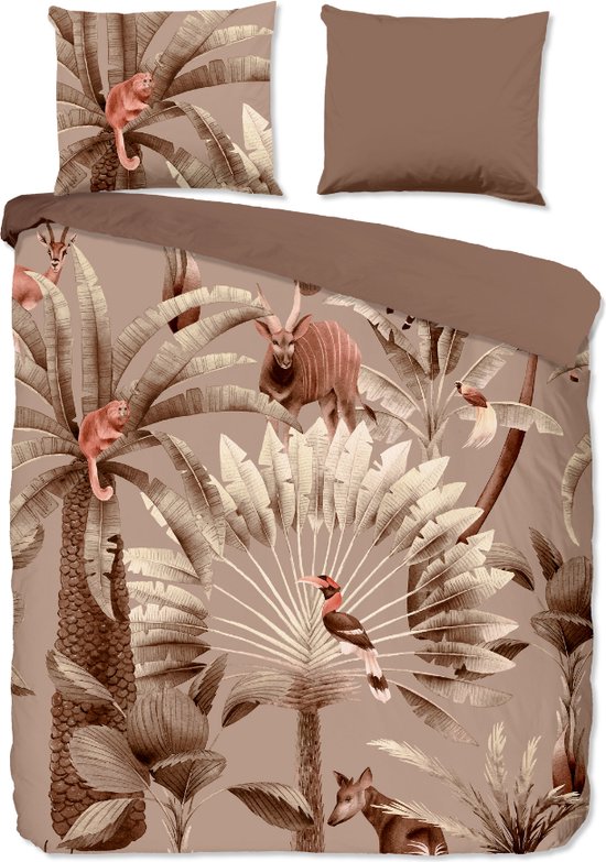 Luxe katoen dekbedovertrek Lois - tweepersoons (200x200/220) - hoogwaardig en fijn geweven - prachtige dessin