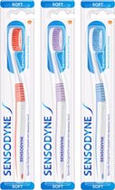 3 x Sensodyne Zacht (soft) Tandenborstel - verzorging & precisie - voor gevoelige tanden