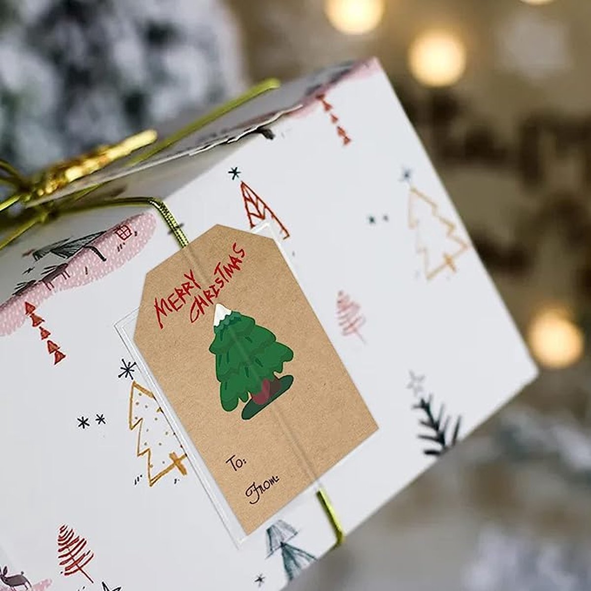 500 Pièces/rouleau Étiquettes Autocollantes En Papier Kraft Pour Noël Des  Joyeuses Fêtes De Décoration, Mode en ligne