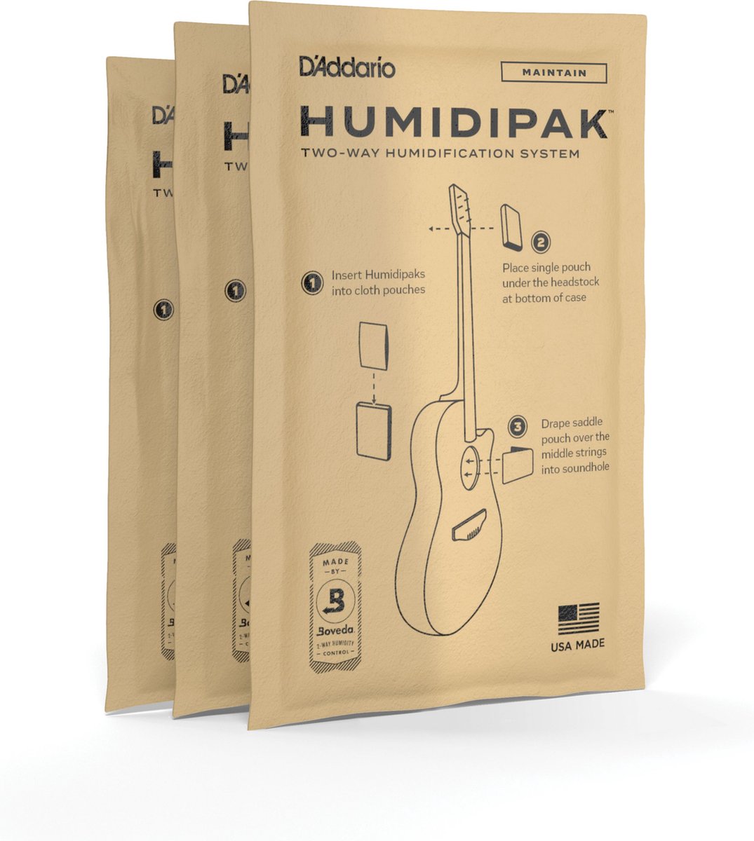D'Addario Luchtbevochtiger Refill Set voor Humidipak - Humidity pack