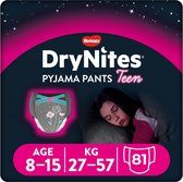 DryNites luierbroekjes - meisjes - 8 tot 15 jaar (27 - 57 kg) - 81 stuks - Bulkverpakking