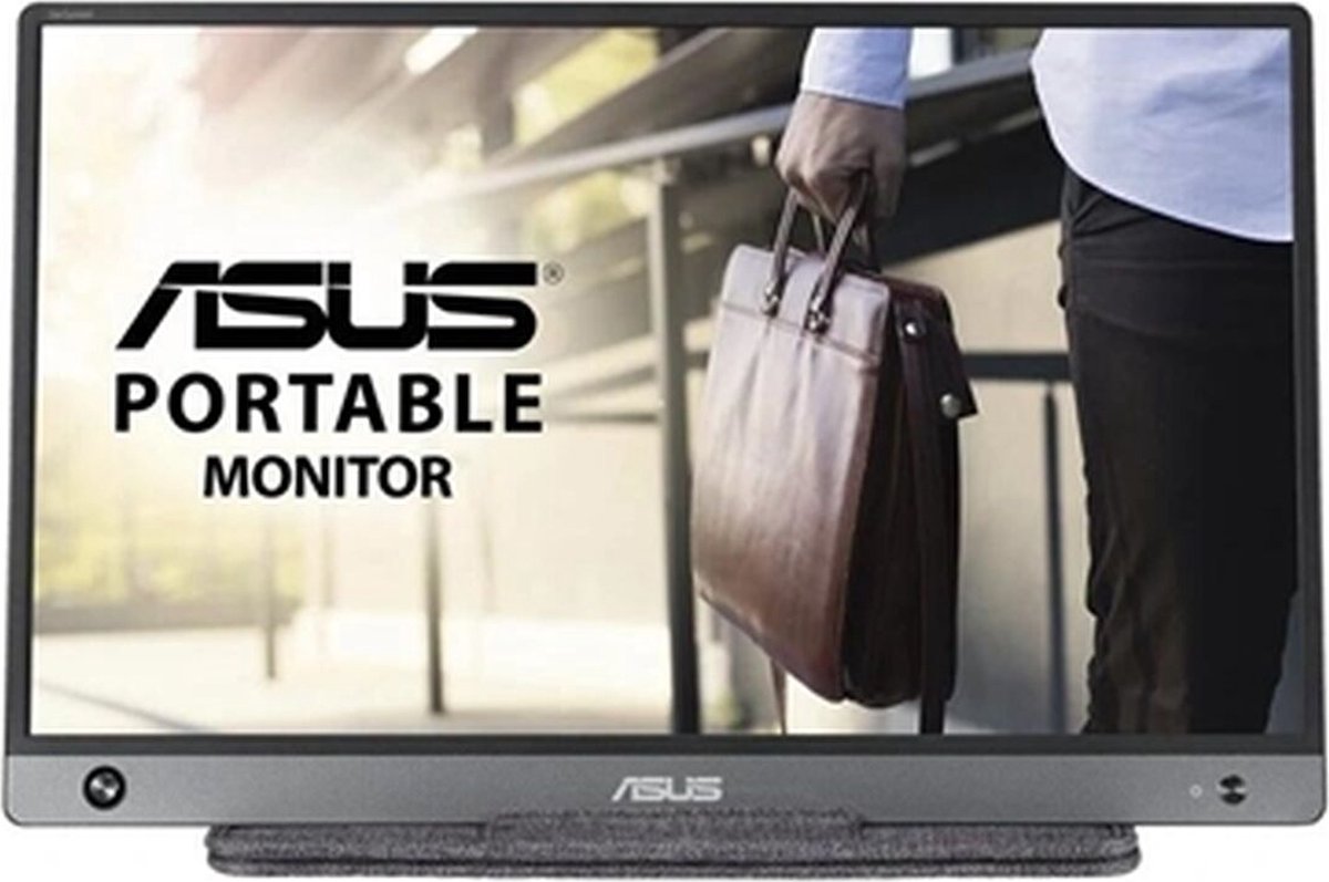 Asus MB16AH LED-monitor 39.6 cm (15.6 inch) Energielabel E (A - G) 1920 x 1080 Pixel Full HD 5 ms HDMI, Micro-HDMI, Hoofdtelefoon (3.5 mm jackplug) IPS LED