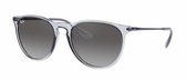 Ray-Ban Erika Transparent, Light Grey Gradient Dark Maat: Medium (54) - Zonnebril - - RB4171-651611