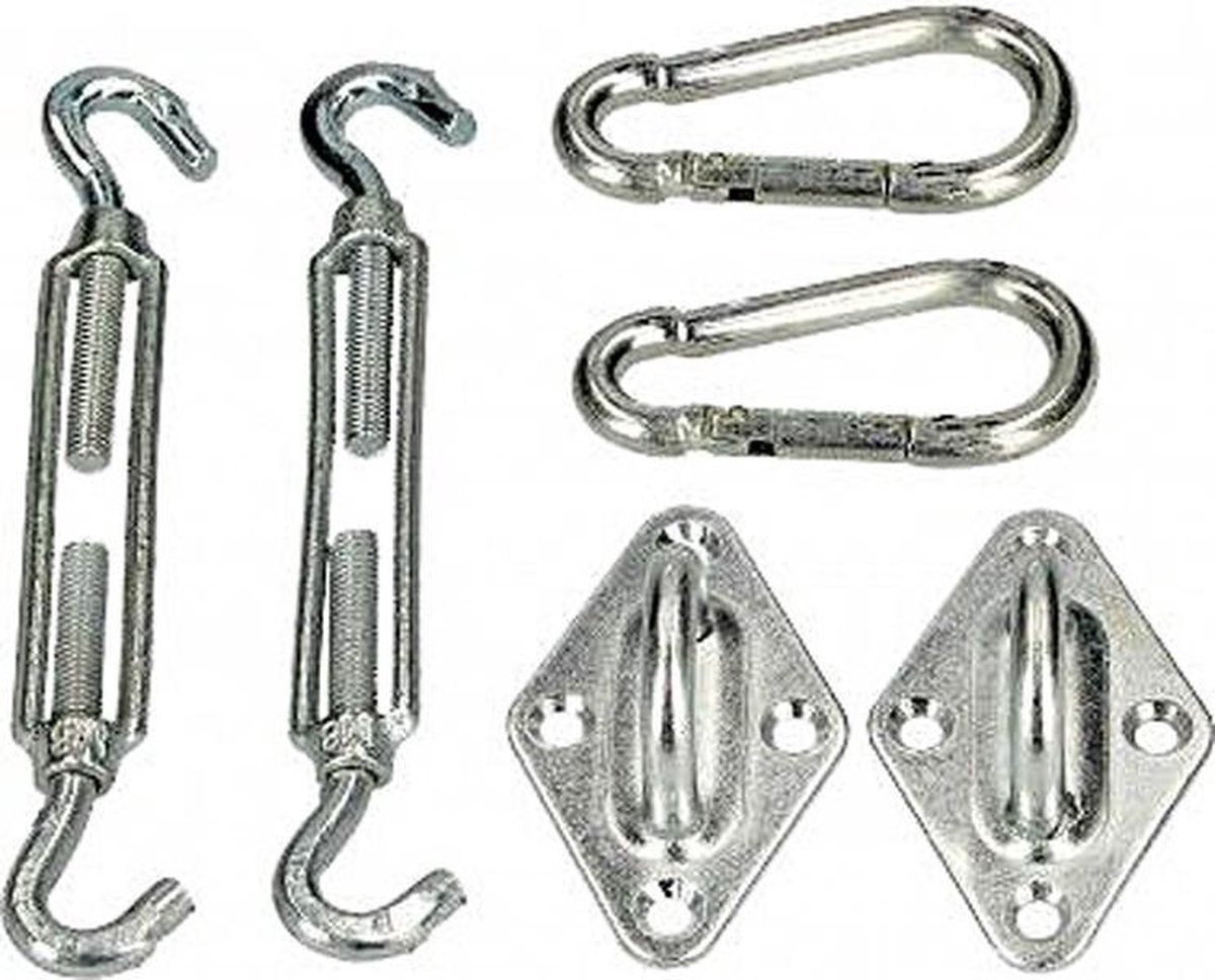 Set Voor Het Aanbouwen Van Markiezen En Heavy Duty Zonwering Bevestigingsset Van Roestvrij Staal Hardware Accessoires Voor Driehoekige En Rechthoekige Schaduwdoeken