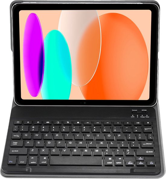 MoKo for iPad (A16) 11th Generation Case with Keyboard 11 inch 2025, iPad 10th Generation 10.9 inch Keyboard Case with Pencil Holder, Multi-Angle Detachable Bluetooth Keyboard, Notebook Black