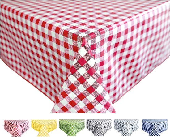 Afwasbaar Rond Tafelkleed 140 Cm Blauw - Waterafstotend Wasdoek Voor Tafel, Keuken & Buiten