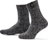 SOXS.co® Wollen sokken | SOX3554 | Donkergrijs | Kuithoogte | Maat 37-41 | Black beauty label