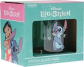 Disney - Stitch - Glazen Theemok - Transparant met Opdruk - 330ml