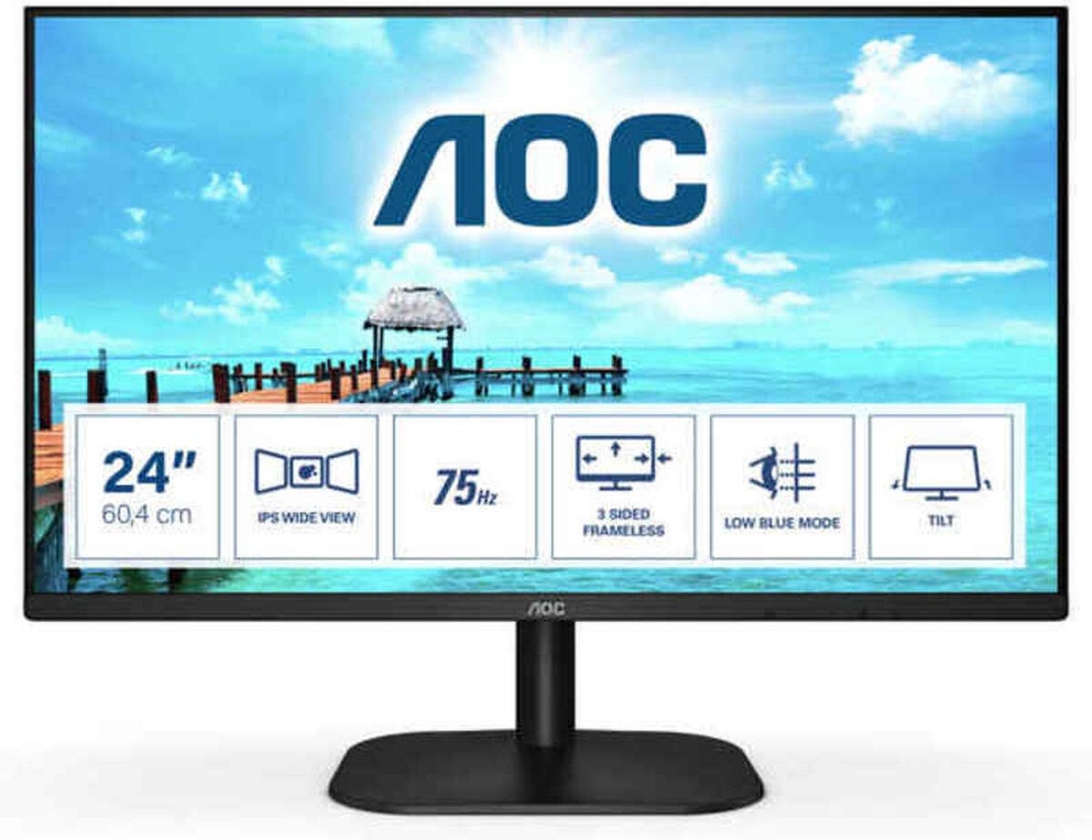 AOC 24B2XH - Full HD IPS Monitor - 24 Inch - AOC