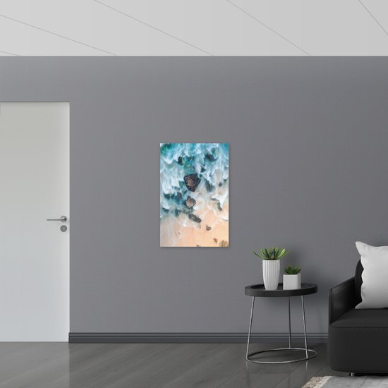 Abstracte zee en lucht | Abstracte print - Sfeer aan de Muur