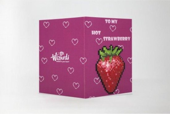 Foto: Diamond painting wenskaart to my hot strawberry